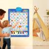 Bilingual Talking Wall Chart for Kids | Audio Wall Alphabet Poster for Kids | English & Spanish Learning Poster with Piano & Songs | Electronic Interactive Alphabet Walls Chart for Boys & Girls view 3