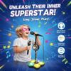 The All-in-One Microphone Toy, 2026 New Kids Karaoke Machine Toys with Adjustable Stand, Colorful Lights, and Echo Effect, for Boys and Girls Christmas Birthday (2PCS C) view 2