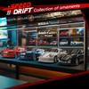 1/64 Scale 2.4GHz High Speed Drift RC Car 4WD Remote Control Vehicle Four Wheel Drive Mini GTR Racing Model Off-Road Drifting Desktop Car for Adults view 3
