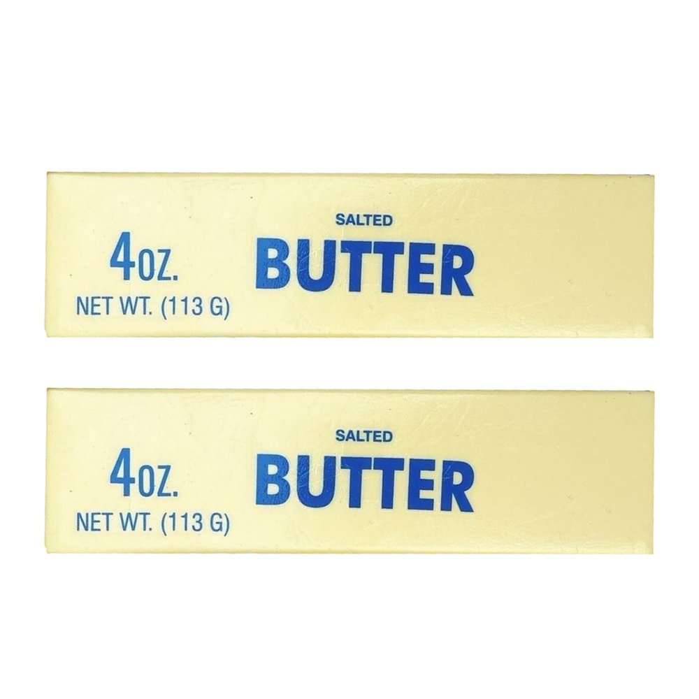 1Pc/2Pcs Butter Stick Slow Rising Squeeze Toy Salted Butter Bar Slow Rising Figure Stress Relief Fidget Toy for Anxiety Relief Hand Relax (1)