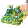 Car Track Toy, Dinosaur Train Sliding Game, Christmas Adventure Theme Racing Track for Kids Boys Girls Birthday Home School Kindergarten Floor Play Fun Educational Toy