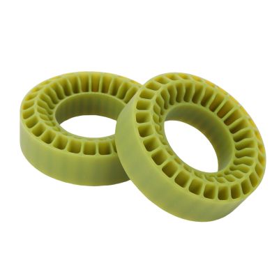 POENVFPO RC Tire Inserts, Silicone Dual Layer Hollow Structure Inserts for 1.0in Tires, Enhances Stability and Traction for RC Cars and Crawlers (Green)