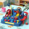 Jungle Dinosaur Adventure,Dinosaur Train Sliding Game,Car Track Toy,Christmas Adventure Theme Racing Track for Kids Boys Girls Birthday Home School Kindergarten Floor view 2