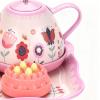 Little Girls Tea Set, with Colorful and Charming Design, 24x15.8cm, Educational Play Food Toy, Interactive Pretend Tea Party Kit, Engaging, for Children Ages 3-6 view 4