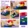 Costzon 5 Pieces Toddler Climbing Toys, Soft Play Climb & Crawl Playset for 12 Month+ Kids, Modular Indoor Gym with PU Leather Cover, Tunnel, Slide for Playroom, Nursery, Daycare (5, Rainbow) view 2