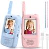Video Walkie Talkies for Kids - 2 Pack Rechargeable with 6 Voice Changer & HD Screen, Long Range Toddler Toys for Camping, Indoor, Outdoor Games, Hiking, Travel - Birthday for Boys Girls Ages 3-12 view 1