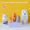 DIRBAK Russian Dolls, Handmade, Five Layer Wooden Animal Stacking Dolls, Featuring a Forest Pattern, a Small Figurine for Home Decoration view 2