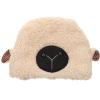 KESYOO Beige Sheep's Ears Plush Hat Faux Wool Fluffy Hat Cosplay Photography Accessory Warm Hat for Theme Parties and Daily Use view 1