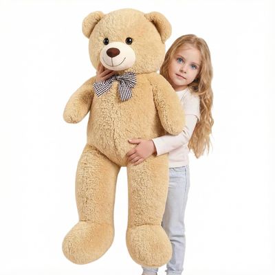 47-Inch Giant Brown Teddy Bear, Life-Size Soft Plush Toy, Gift for Girlfriend Boyfriend Kids, Great for Home Decor & Photo Props