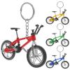 KESYOO Alloy Mini Mountain Bike Model Keychains Set of 4 Pieces Yellow Red Blue Green Realistic Finger Charms Suitable for Decoration and Collectors view 1