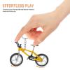 KESYOO Alloy Mini Mountain Bike Model Keychains Set of 4 Pieces Yellow Red Blue Green Realistic Finger Charms Suitable for Decoration and Collectors view 2