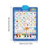 2025 New Talking Wall Chart for Kids English and Spanish Learning Posters Electronic Interactive Alphabet Wall Chart with Songs, Numbers, Animal Words & Piano for Ages 1-6 Language Learning view 2