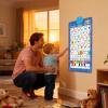 2025 New Talking Wall Chart for Kids English and Spanish Learning Posters Electronic Interactive Alphabet Wall Chart with Songs, Numbers, Animal Words & Piano for Ages 1-6 Language Learning view 4