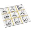 Aliz Collection Acrylic Tic Tac Toe Set - Luxury Tic Tac Toe Table Decor - Modern Coffee Table Game & Clear X and O Pieces - Decorative Acrylic Game for Home or Office - 10.23 x 10.23 x 1.06 Inches view 2