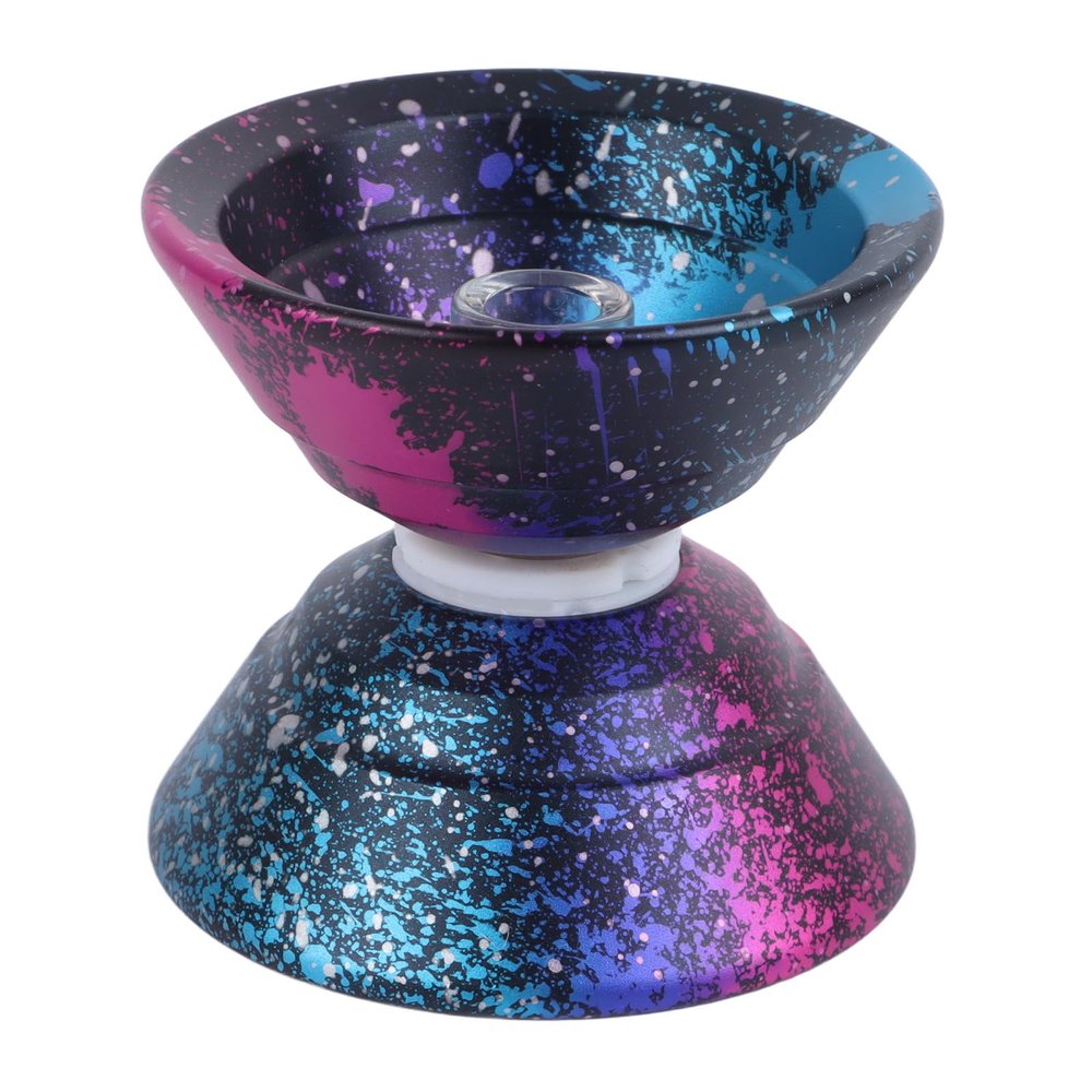 Fdit Professional Aluminum Alloy YoYo Ball with Colorful Design, Stable Spinning YoYo Set for Advanced Tricks, Compact Ball for Kids for Fun While Traveling