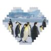 Custom Building Brick Block Puzzle Personalized Photo Puzzle Heart Shaped Penguins Puzzles 3D Micro Jigsaw Customized Gifts for Couples Wedding, Christmas Birthday Gifts for Men Women view 1