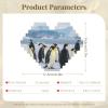 Custom Building Brick Block Puzzle Personalized Photo Puzzle Heart Shaped Penguins Puzzles 3D Micro Jigsaw Customized Gifts for Couples Wedding, Christmas Birthday Gifts for Men Women view 2