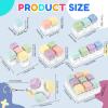12Pcs Keypad Clicker Toy, Funny Cube Mechanical Keypad Button Decompression Keychain Toy Relieve Anxiety and Pressure(12Pcs) view 3