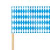 100 Oktoberfest Toothpick Flags, Cupcake Toppers, Mini Bavarian Flag Picks for Pub Party Supplies Festival Tableware Decorations view 2