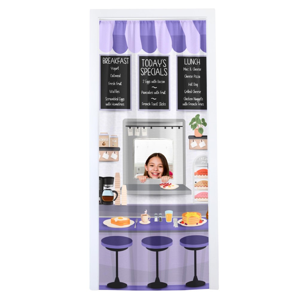 Couch Swag Tall Play Panel for Children with Adjustable Door Pole (CS-TD-Diner)
