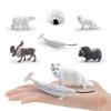 6X Simulation Animal Model Toy Mini Arctic Animals Figurine Party Toy Display view 3