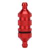 Drfeify Aluminum Oil Fuel Filter for RC Model Cars, 1:8 and 1:10 Scale Off Road Buggy Truck Upgrade Replacement Part (Red) view 1