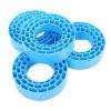 POENVFPO 4Pcs RC Tire Inserts, Silicone Double Layer Hollow Wheel Inserts, Improve Grip and Stability, 1.55inch Fit for Offroad RC Crawlers (Blue) view 2