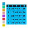 Carewon 100 Bingo Cards, Large 4.5" x 4.5", Blue (1 of 8 Colors), Paper Bingo Sheets, Disposable or Reusable for Daubers or Chips view 1