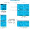 Carewon 100 Bingo Cards, Large 4.5" x 4.5", Blue (1 of 8 Colors), Paper Bingo Sheets, Disposable or Reusable for Daubers or Chips view 4
