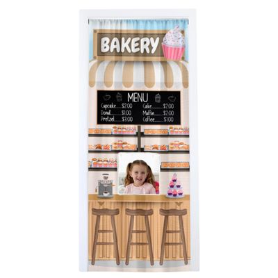 Couch Swag Tall Play Panel for Children with Adjustable Door Pole (CS-TD-Bakery)