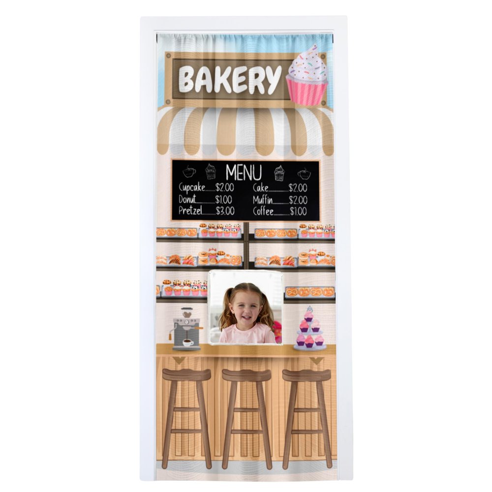 Couch Swag Tall Play Panel for Children with Adjustable Door Pole (CS-TD-Bakery)