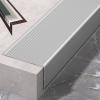 100 Cm Aluminum Stair Nosing, Transition Strip L-Shaped Floor Transition for Stairs, Stair Steps Edge Trim, for Tile/Wood/Laminate, Edge Protectors Decoration(Silver,3cm/1.18in) view 1