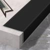 100 Cm Aluminum Stair Nosing, Transition Strip L-Shaped Floor Transition for Stairs, Stair Steps Edge Trim, for Tile/Wood/Laminate, Edge Protectors Decoration(Black,3cm/1.18in) view 1