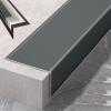 100 Cm Aluminum Stair Nosing, Transition Strip L-Shaped Floor Transition for Stairs, Stair Steps Edge Trim, for Tile/Wood/Laminate, Edge Protectors Decoration(Gray,3cm/1.18in) view 1