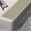 100 Cm Aluminum Stair Nosing, Transition Strip L-Shaped Floor Transition for Stairs, Stair Steps Edge Trim, for Tile/Wood/Laminate, Edge Protectors Decoration(Champagne,3cm/1.18in) view 1