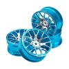 4Pcs Aluminum Alloy Metal Wheel Rim Hub Upgraded Repair Parts for 1:10 Tamiya Tt-01 Tt-02 Xv-01 Hsp Hpi Rc Car Wheel(Blue) view 4