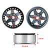 2.2" Aluminum Beadlock Wheel Rim 25mm for 1/10 Axial SCX10 90028 90046 Wraith 90048 TRX4 TRX6 D90 Redcat RC Car(2pcs) view 3