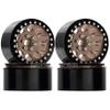 2.2" Beadlock Wheels Rim for 1/10 RC Axial SCX10 Wraith 90048 90018 RR10 TRX4 Crawler car(Black) view 2
