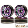1.0 inch Deep Dish Brass Beadlock Wheel Rim 4pcs for RC CAR 1/18 1/24 RC Axial SCX24 TRX4M FMS FCX24 view 2