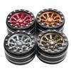 4PCS for 1.9 Inch Metal Wheel Hub Tires for 1/10 RC Model Car Crawler Retrofit Accessories AXIAL SCX10 TRX-4 XT4 AT4(Red) view 2