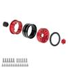 4PCS for 1.9 Inch Metal Wheel Hub Tires for 1/10 RC Model Car Crawler Retrofit Accessories AXIAL SCX10 TRX-4 XT4 AT4(Red) view 3