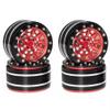 4PCS for 1.9 Inch Metal Wheel Hub Tires for 1/10 RC Model Car Crawler Retrofit Accessories AXIAL SCX10 TRX-4 XT4 AT4(Red) view 4