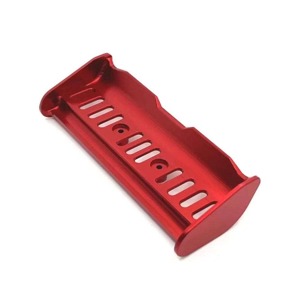AQWBTYD Compatible with MJX 14209 14210 16207 16208 16209 H16 M162 163 1/14 1/16 RC Car Upgrade Parts Accessories Metal Tail Wing Rear Spoiler RC Assortment(Red)