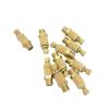 10Pcs/lot B 1/8 1/4 3/8 1/2 3/4 Exhaust Muffler Throttle Valve Silencer Sintered Copper Muffler Brass Fitting(1/4") view 1