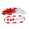 RC Racing Track Fence, Portable ABS Material with Red White Cones RC Track Barrier for 1/14 1/16 1/18 1/28 Scale Cars Kids Enthusiasts Home Backyard Events view 2