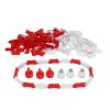 RC Racing Track Fence, Portable ABS Material with Red White Cones RC Track Barrier for 1/14 1/16 1/18 1/28 Scale Cars Kids Enthusiasts Home Backyard Events view 3