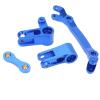 Acouto RC Car Component Aluminum Alloy Set Lightweight Strong to Install RC Car Component Linkage Rod Senton Big 1/10 Remote Control (Blue) view 2