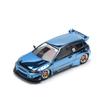 1:64 Diecast Model Car Compatible with Honda Civic EG6 Pandem Blue Chrome Limited Edition by Pop Race PR640206 view 4