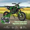 2025 Upgraded 50cc Kids Dirt Bike 2-Stroke | Mini Kid Dirt Bike | Gas Powered Dirts Bikes | Easy Pull Start,Soft Seat Cushion,Dirtbikes Load Capacity Up to 330LBS | Fast Arrival Green view 2