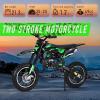 2025 Upgraded 50cc Kids Dirt Bike 2-Stroke | Mini Kid Dirt Bike | Gas Powered Dirts Bikes | Easy Pull Start,Soft Seat Cushion,Dirtbikes Load Capacity Up to 330LBS | Fast Arrival Green view 3
